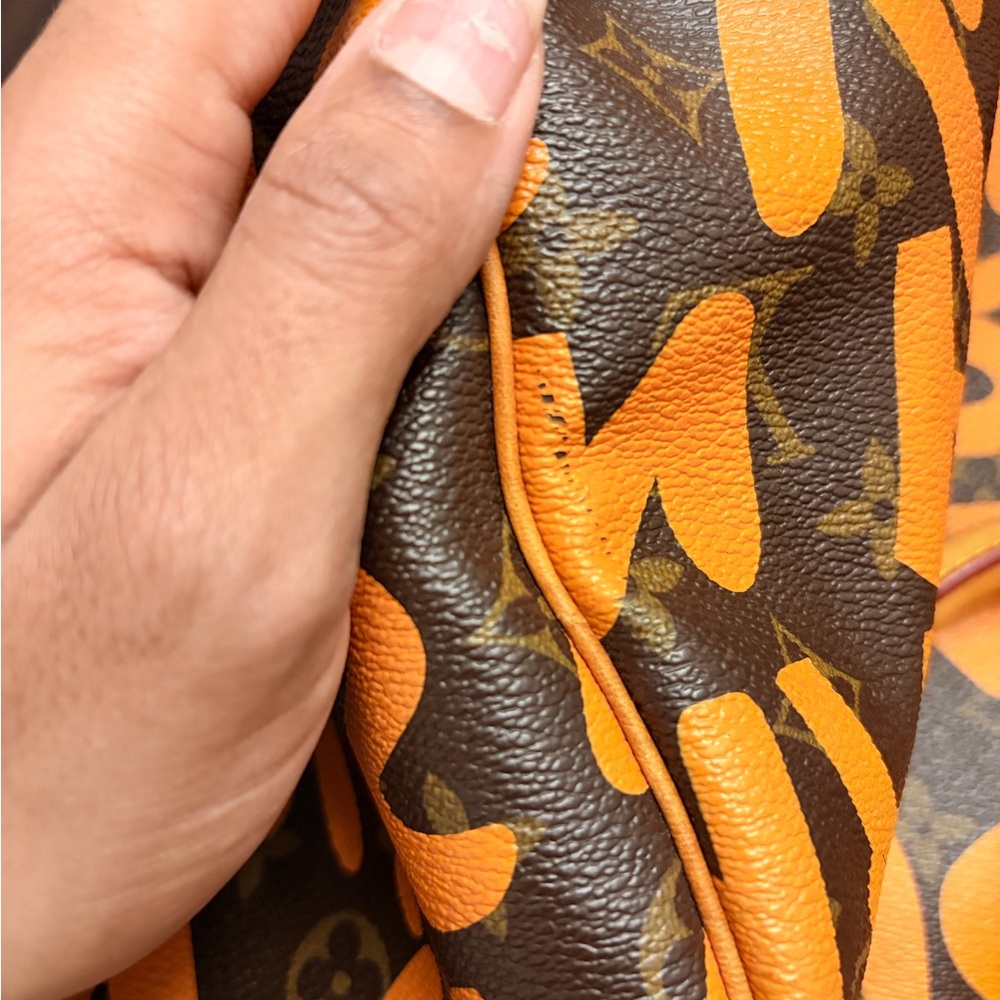 LV Speedy 30 Bag Sprouse Graffiti Brown Orange Y2K kidcore edgy handbag JAPAN 🇯🇵 - Picture 13 of 17